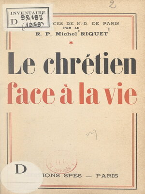 cover image of Le Chrétien face à la vie (1)
